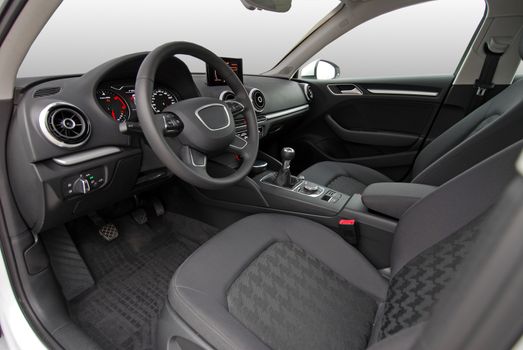 studio shot passenger car interior