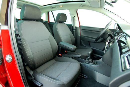 Front seats of a modern passenger car