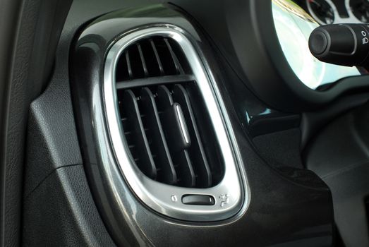 Car air condition system fan close-up