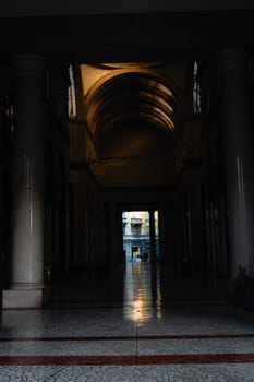 Cremona, Lombardy, Italy - April 30 th - May 1st 2020 - a deserted city  during coronavirus outbreak lockdown phase 2 and economic crisis