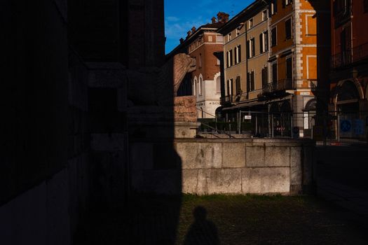 Cremona, Lombardy, Italy - April 30 th - May 1st 2020 - a deserted city  during coronavirus outbreak lockdown phase 2 and economic crisis