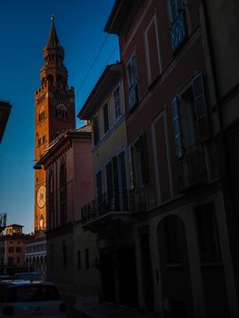 Cremona, Lombardy, Italy - April 30 th - May 1st 2020 - a deserted city  during coronavirus outbreak lockdown phase 2 and economic crisis
