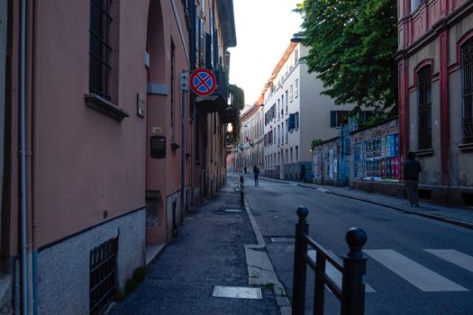 Cremona, Lombardy, Italy - April 30 th - May 1st 2020 - a deserted city  during coronavirus outbreak lockdown phase 2 and economic crisis