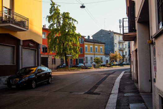 Cremona, Lombardy, Italy - April 30 th - May 1st 2020 - a deserted city  during coronavirus outbreak lockdown phase 2 and economic crisis