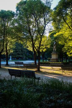 Cremona, Lombardy, Italy - April 30 th - May 1st 2020 - a deserted city  during coronavirus outbreak lockdown phase 2 and economic crisis