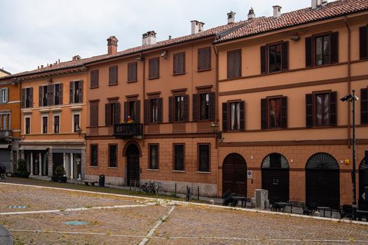 Cremona, Lombardy, Italy - April 30 th - May 1st 2020 - a deserted city  during coronavirus outbreak lockdown phase 2 and economic crisis