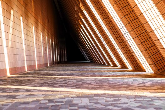 Brick Walkway in sunrise