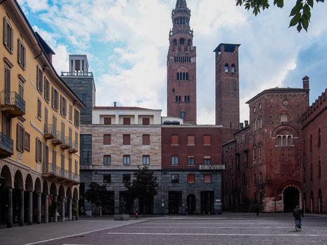 Cremona, Lombardy, Italy - April 30 th - May 1st 2020 - a deserted city  during coronavirus outbreak lockdown phase 2 and economic crisis