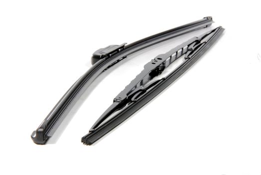 automotive windshield wipers one new style and one old style