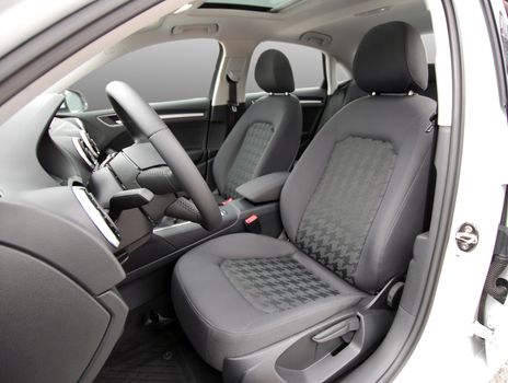 Front seats of a modern passenger car