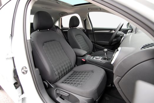 Front seats of a modern passenger car