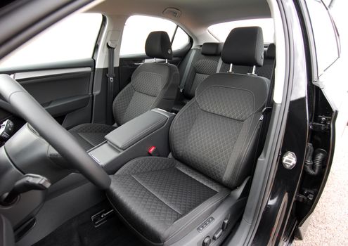 Front seats of a modern passenger car