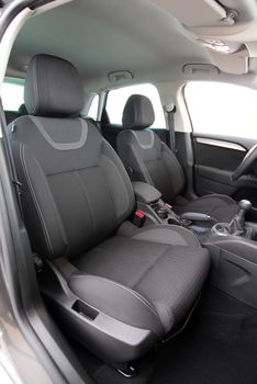 Front seats of a modern passenger car