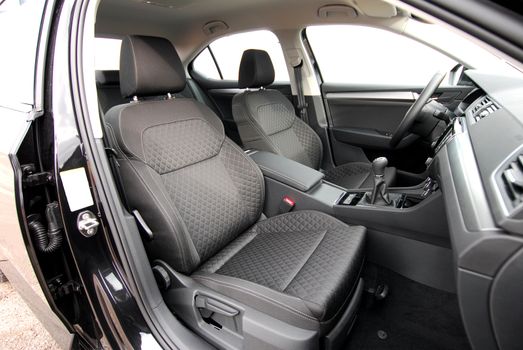 Front seats of a modern passenger car