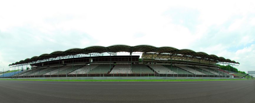 Seats for spectators for racing cars