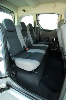 rear seats in passenger car