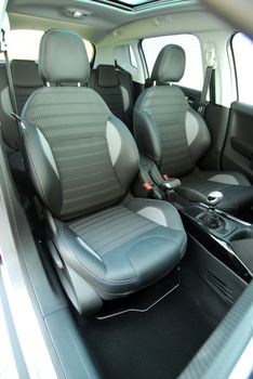 Front seats of a modern passenger car