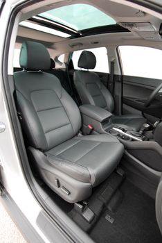 Front seats of a modern passenger car