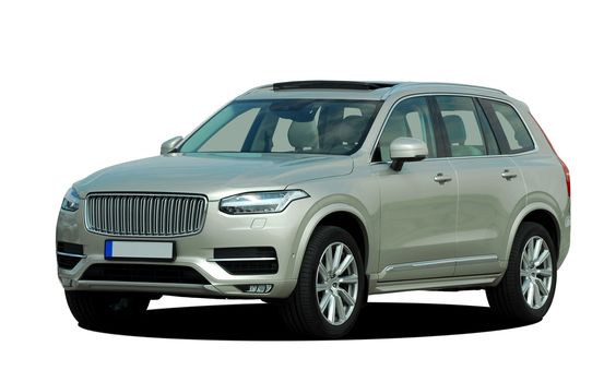gray SUV on a white background