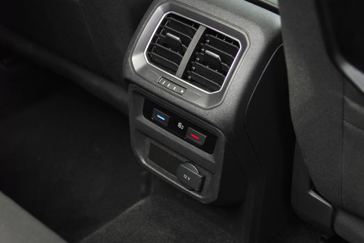 ventilation holes in a luxury passenger car