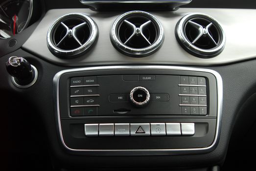 ventilation holes in a luxury passenger car