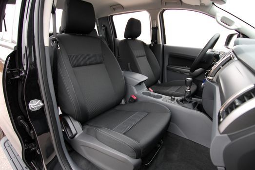 Front seats of a modern passenger car