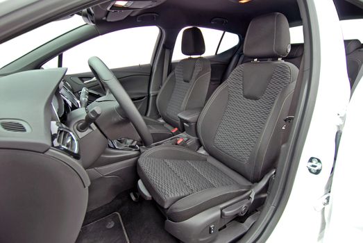 Front seats of a modern passenger car