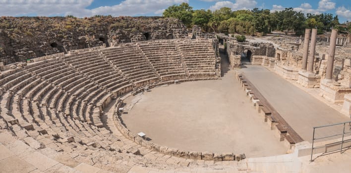 Ancient roman theater at Bet Shean (Scythopolis) National Park, Israel