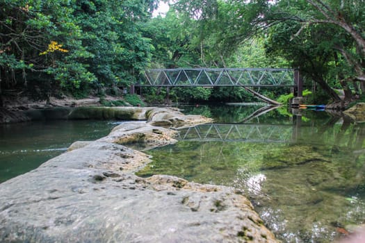 Chet Sao Noi Waterfall Located in the area of Pak Chong District Nakhon Ratchasima And Muak Lek District, Wang Muang District, Saraburi Province, Thailand.