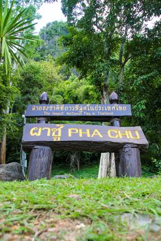 Doi Pha Chu, at the Sri Nan National Park National Park, where the inviting flag The longest in Thailand