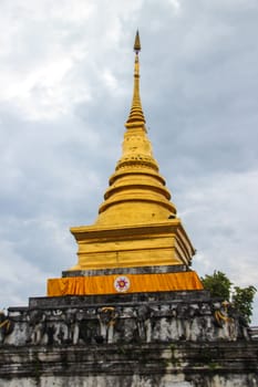 NAN,THAILAND - JULY 19,2016  :   Wat phra that chang kham,NAN,THAILAND