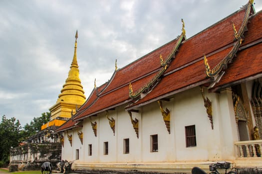 NAN,THAILAND - JULY 19,2016  :   Wat phra that chang kham,NAN,THAILAND