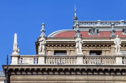 Roof of Hungarian State Opera House in Budapest