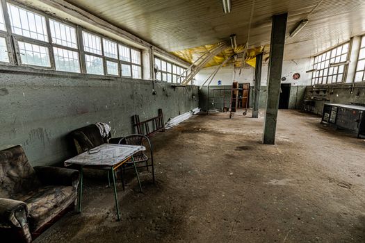 shot in abandoned ironworks workshop in Poland