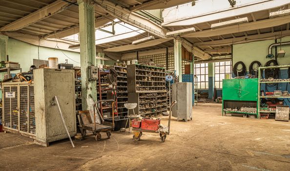shot in abandoned ironworks workshop in Poland