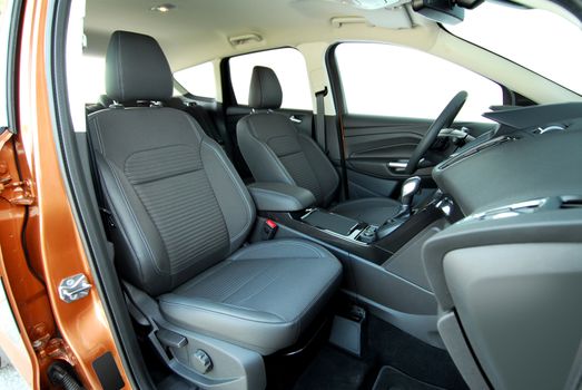 Front seats of a modern passenger car