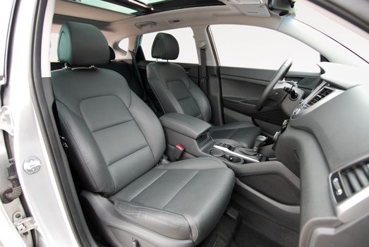 Front seats of a modern passenger car