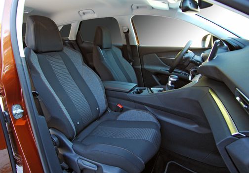 Front seats of a modern passenger car