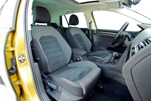 Front seats of a modern passenger car