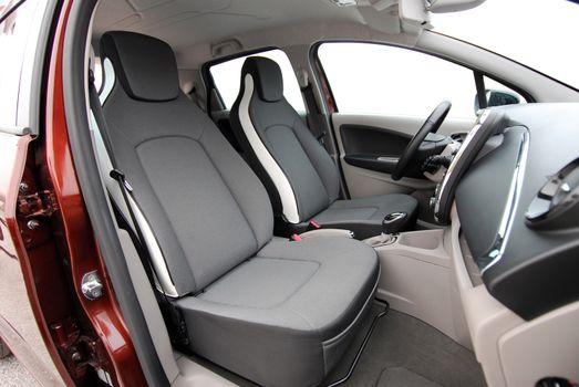 Front seats of a modern passenger car