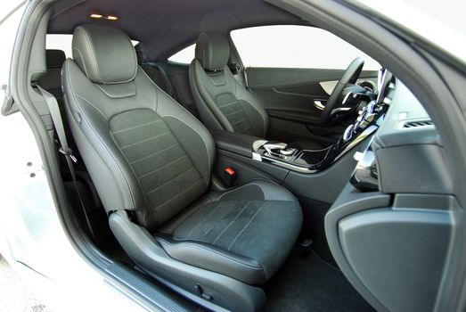 Front seats of a modern passenger car