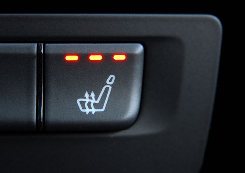 switch to activate the heater in the car seats