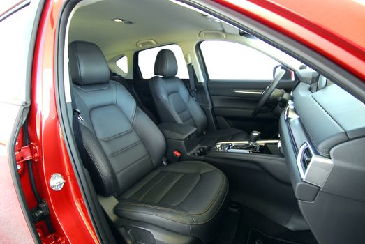 Front seats of a modern passenger car