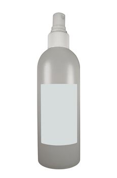 Bottle of antiseptic isolated on white background. Clipping Path included.