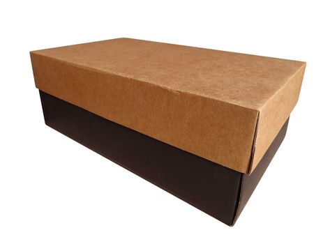 Cardboard box, isolated on white background. Clipping Path included.