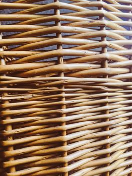 Wicker basket texture as rustic background, design and material