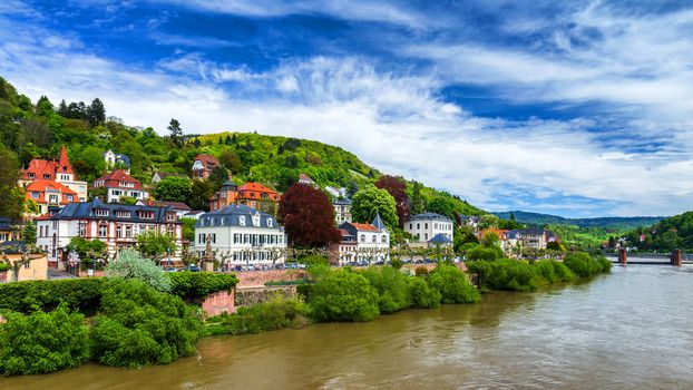 View of beautiful medieval town Heidelberg, Germany