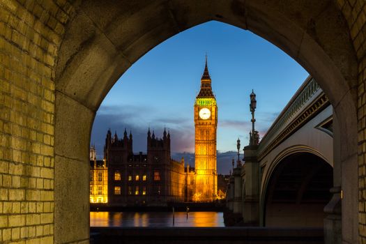 Big Ben and Houses of parliament, London, UK