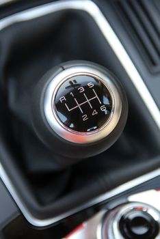 the head of the manual transmission lever