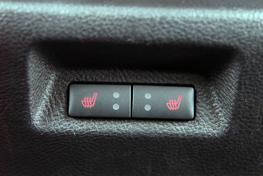 switch to activate the heater in the car seats